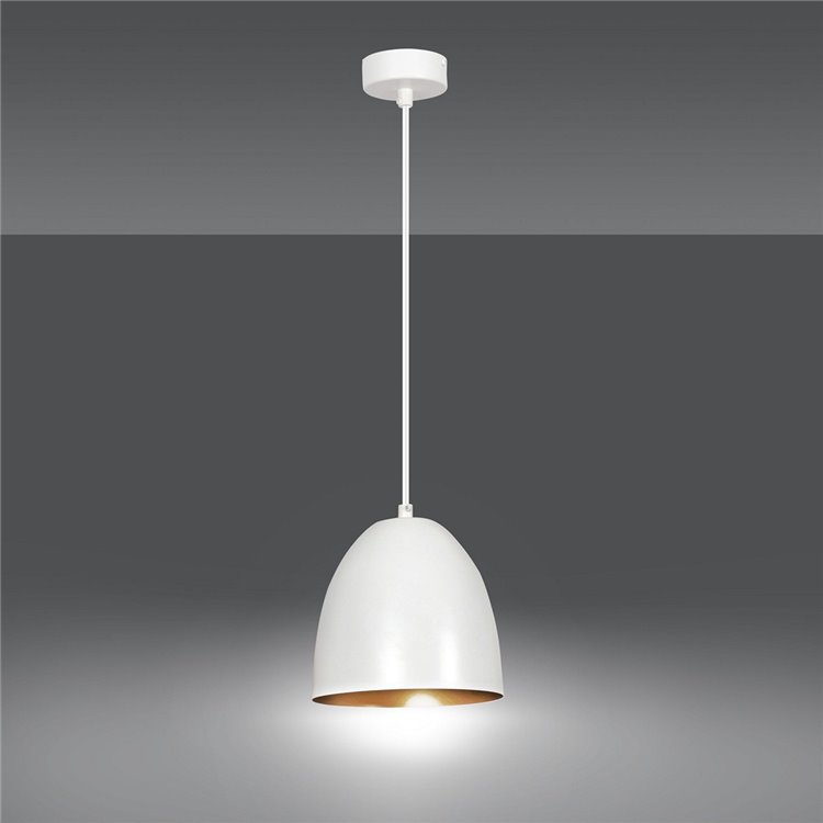 LENOX 1 WHITE / GOLD EMIBIG Lampa wisząca