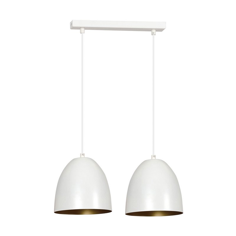 LENOX 2 WHITE / GOLD EMIBIG Lampa wisząca LENOX 2 WHITE / GOLD EMIBIG Lampa wisząca
