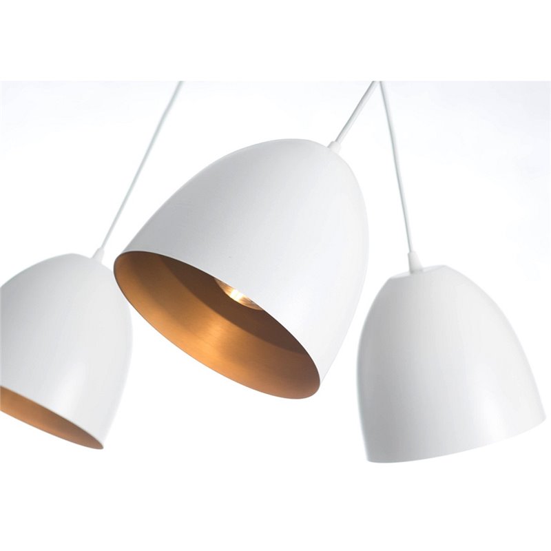 LENOX 2 WHITE / GOLD EMIBIG Lampa wisząca LENOX 2 WHITE / GOLD EMIBIG Lampa wisząca