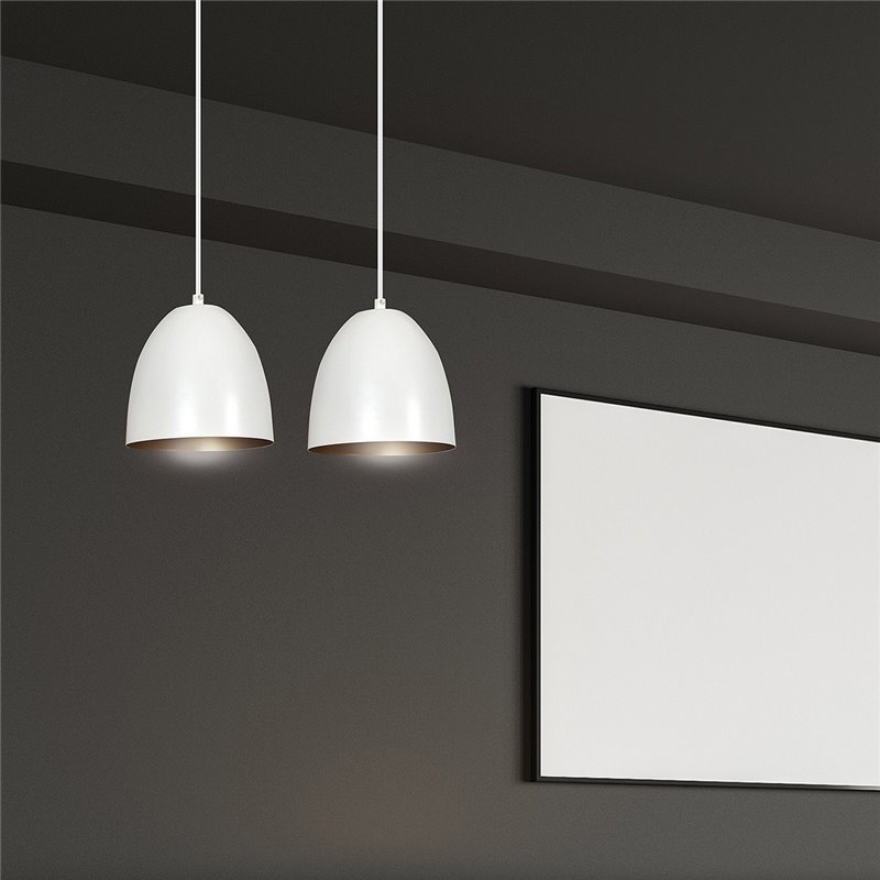 LENOX 2 WHITE / GOLD EMIBIG Lampa wisząca LENOX 2 WHITE / GOLD EMIBIG Lampa wisząca