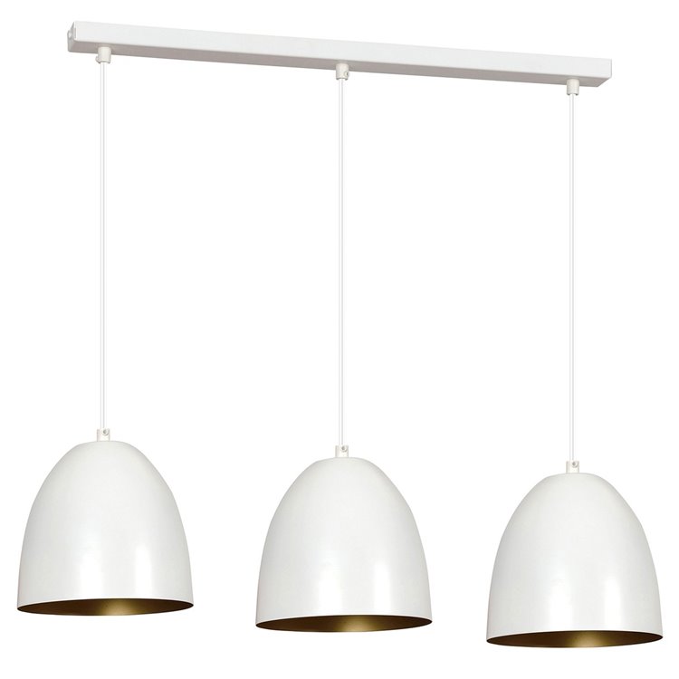 LENOX 3 WHITE / GOLD EMIBIG Lampa wisząca