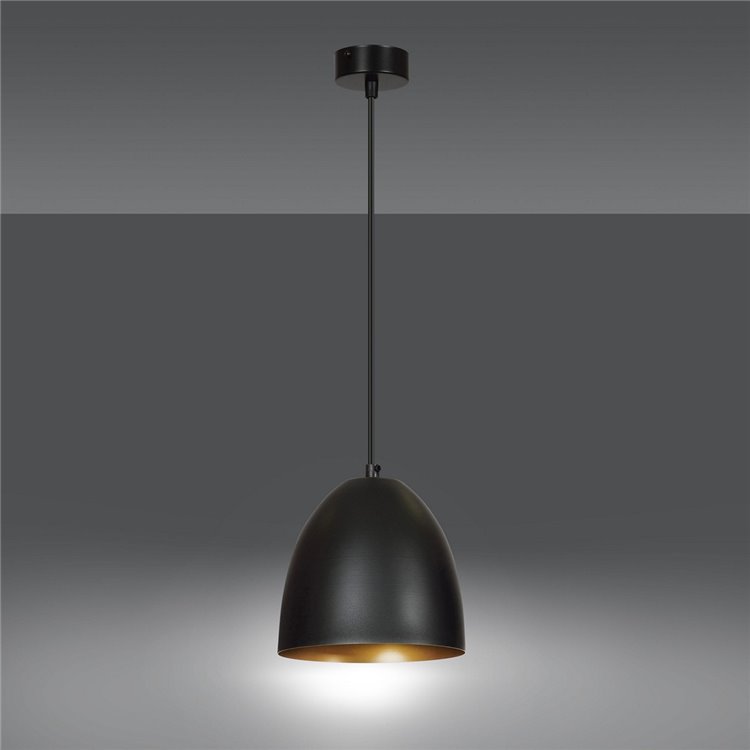 LENOX 1 BLACK / GOLD EMIBIG Lampa wisząca