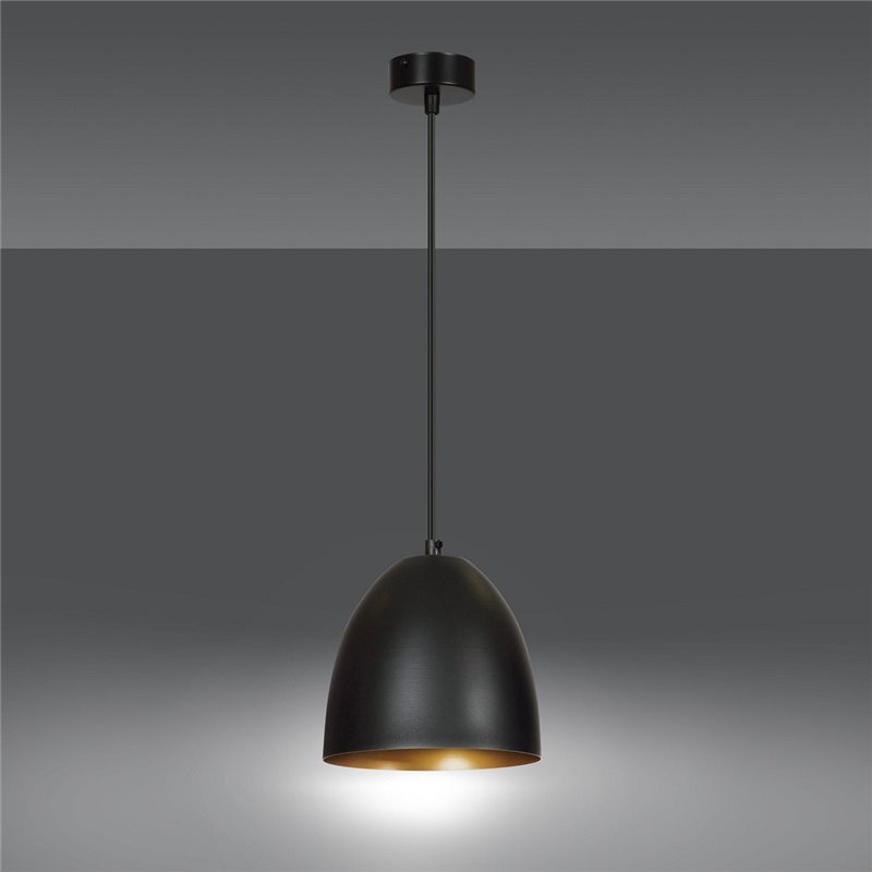 LENOX 1 BLACK / GOLD EMIBIG Lampa wisząca LENOX 1 BLACK / GOLD EMIBIG Lampa wisząca
