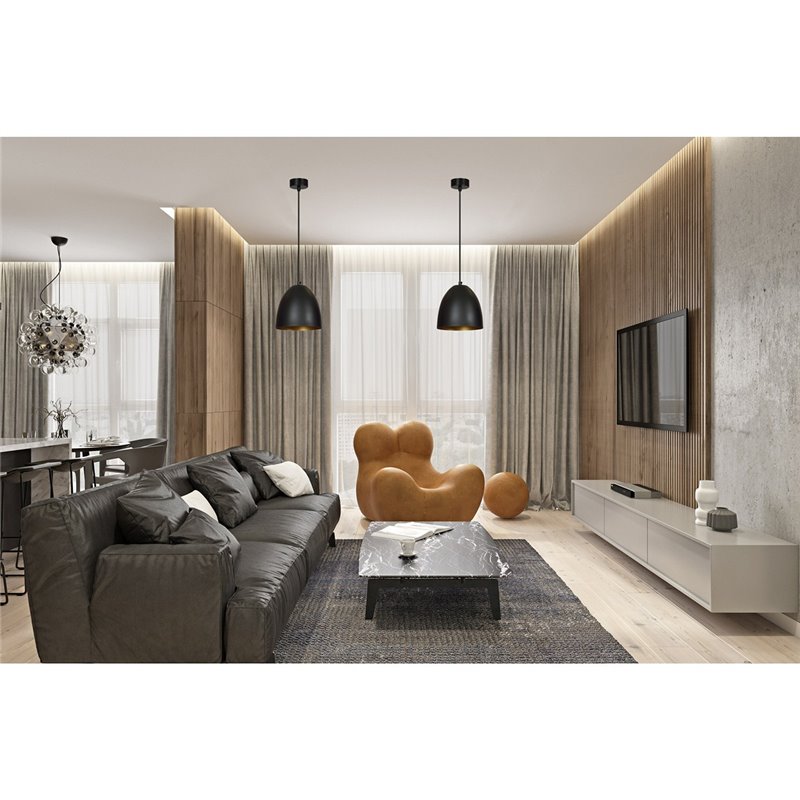 LENOX 1 BLACK / GOLD EMIBIG Lampa wisząca LENOX 1 BLACK / GOLD EMIBIG Lampa wisząca