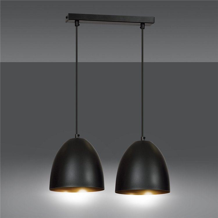 LENOX 2 BLACK / GOLD EMIBIG Lampa wisząca