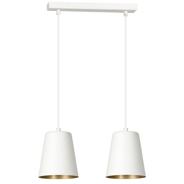 MILARGO 2 WHITE / GOLD EMIBIG Lampa wisząca