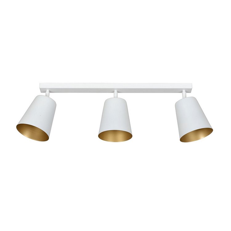 PRISM 3 WHITE / GOLD EMIBIG Lampa sufitowa