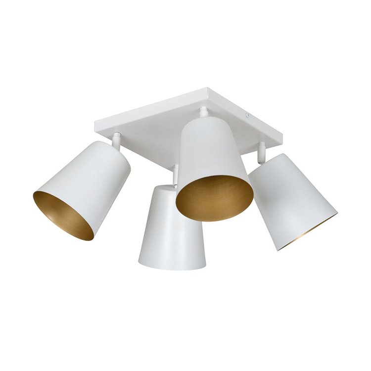 PRISM 4 WHITE / GOLD EMIBIG Lampa sufitowa