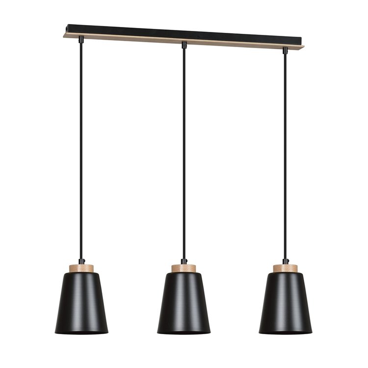 BOLERO 3 BLACK EMIBIG Lampa wisząca