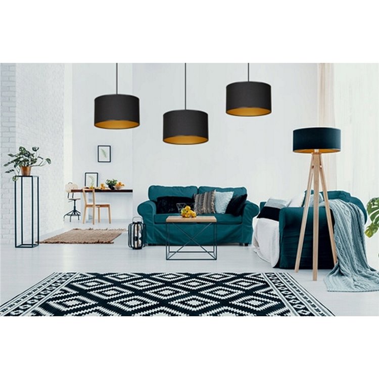 ROTO 3 BL BLACK/GOLD EMIBIG Lampa wisząca