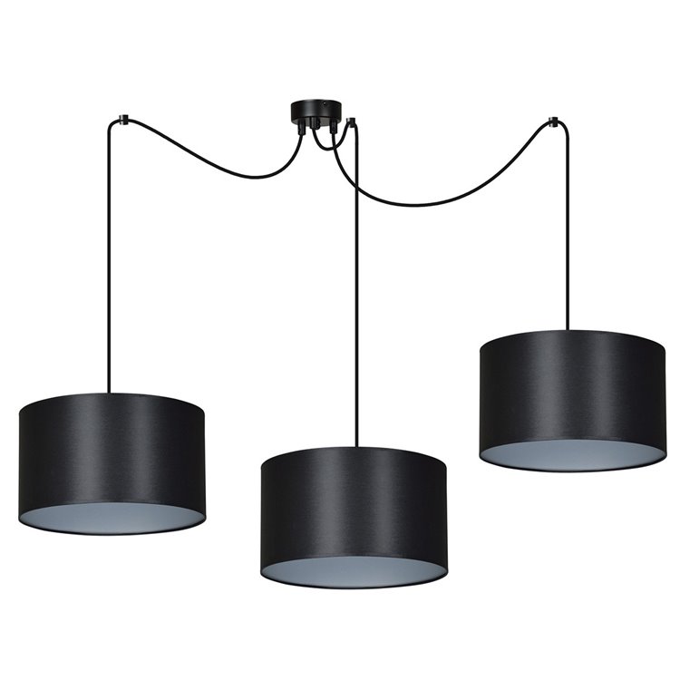 ROTO 3 BL BLACK/SILVER EMIBIG Lampa wisząca