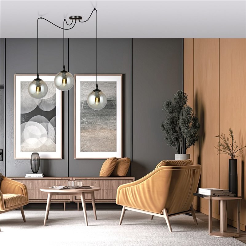GIGI 3 BL GRAFIT EMIBIG Lampa wisząca GIGI 3 BL GRAFIT EMIBIG Lampa wisząca