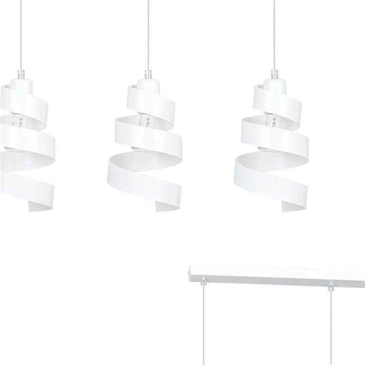 SAGA 3 WHITE EMIBIG Lampa wisząca