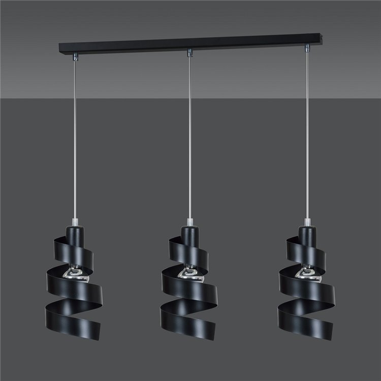 SAGA 3 BLACK EMIBIG Lampa wisząca