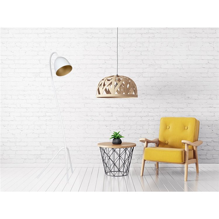 HARIS LP1 WHITE / GOLD EMIBIG Lampa podłogowa