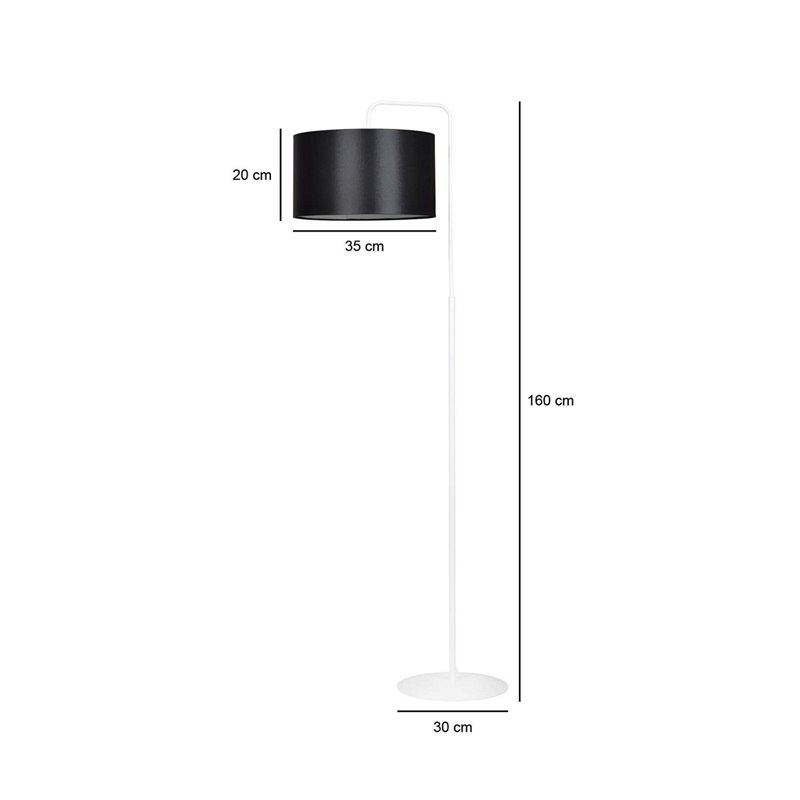 TRAPO LP1 WH BLACK EMIBIG Lampa podłogowa TRAPO LP1 WH BLACK EMIBIG Lampa podłogowa