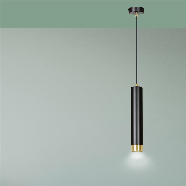 KIBO 1 BL/GOLD EMIBIG Lampa wisząca