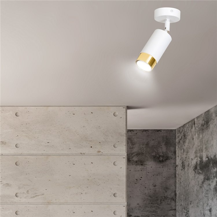 HIRO 1 WH/GOLD EMIBIG Lampa sufitowa