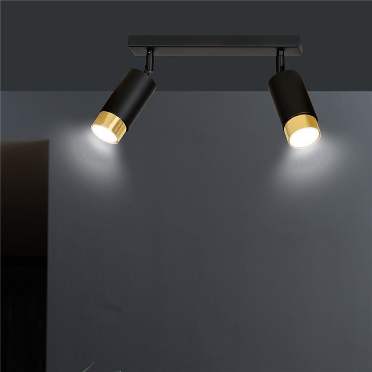 HIRO 2 BL/GOLD EMIBIG Lampa sufitowa