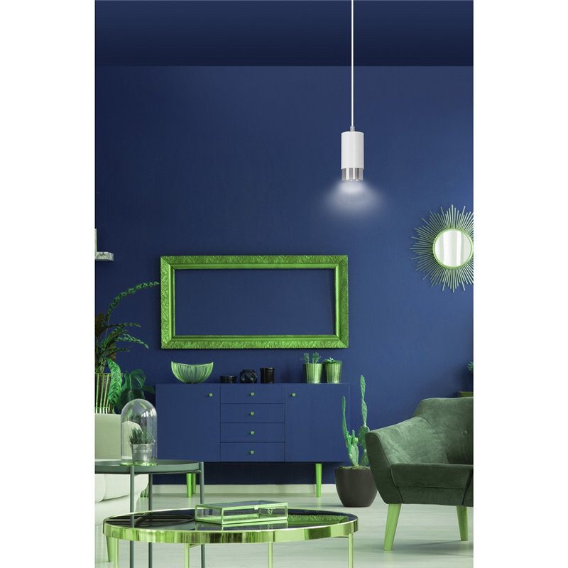 FUMIKO 1 WH/CHROME EMIBIG Lampa wisząca FUMIKO 1 WH/CHROME EMIBIG Lampa wisząca
