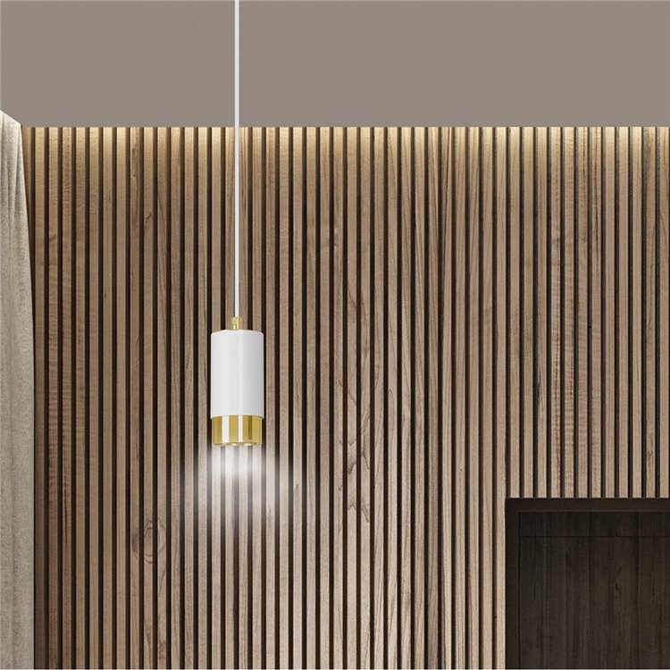 FUMIKO 1 WH/GOLD EMIBIG Lampa wisząca