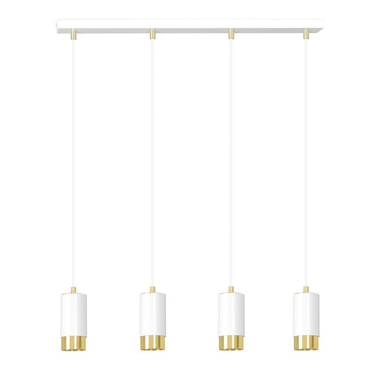 FUMIKO 4 WH/GOLD EMIBIG Lampa wisząca