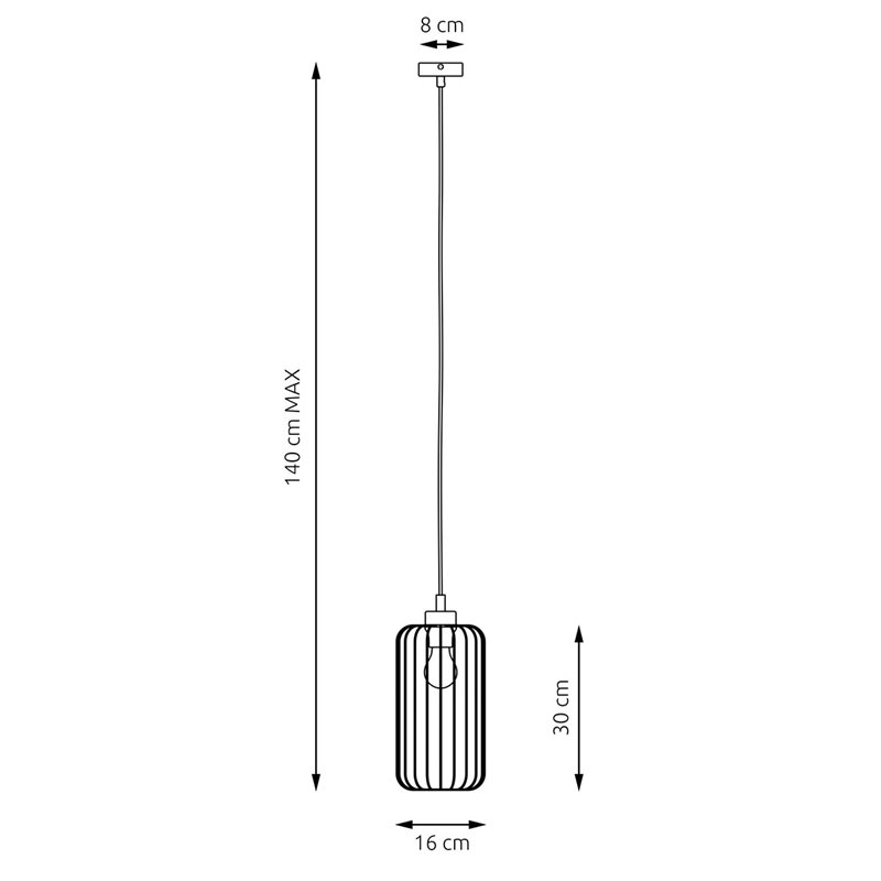 VANDER 1 BL GOLD EMIBIG Lampa wisząca VANDER 1 BL GOLD EMIBIG Lampa wisząca
