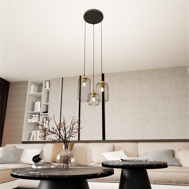 VANDER 3PREM BL GOLD EMIBIG Lampa wisząca VANDER 3PREM BL GOLD EMIBIG Lampa wisząca