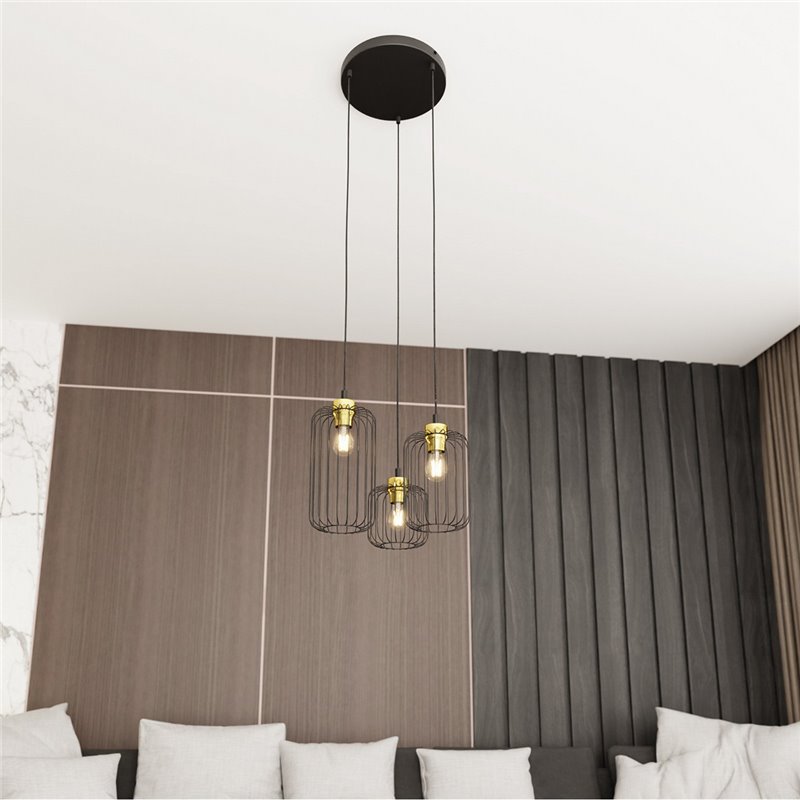VANDER 3PREM BL GOLD EMIBIG Lampa wisząca VANDER 3PREM BL GOLD EMIBIG Lampa wisząca