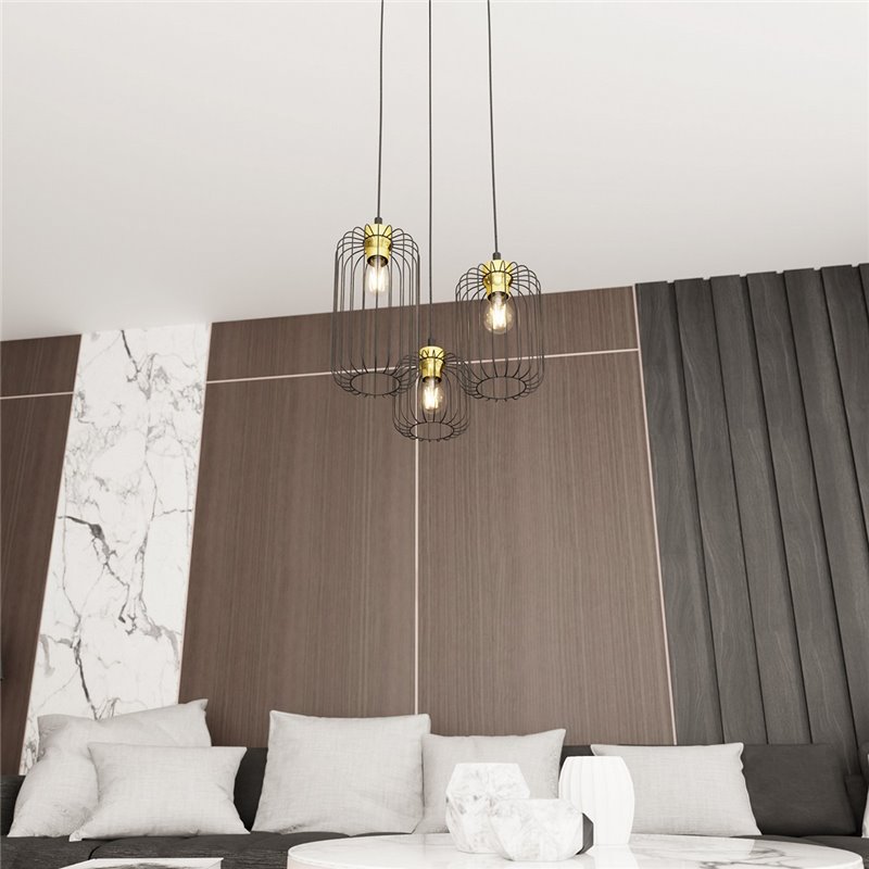 VANDER 3PREM BL GOLD EMIBIG Lampa wisząca VANDER 3PREM BL GOLD EMIBIG Lampa wisząca