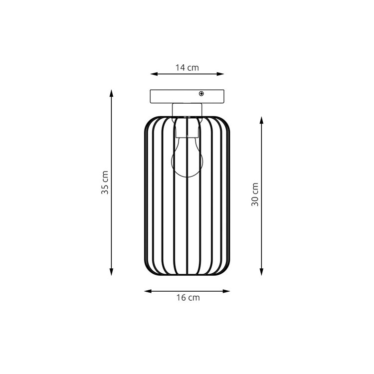 BARN 1 BL EMIBIG Lampa sufitowa