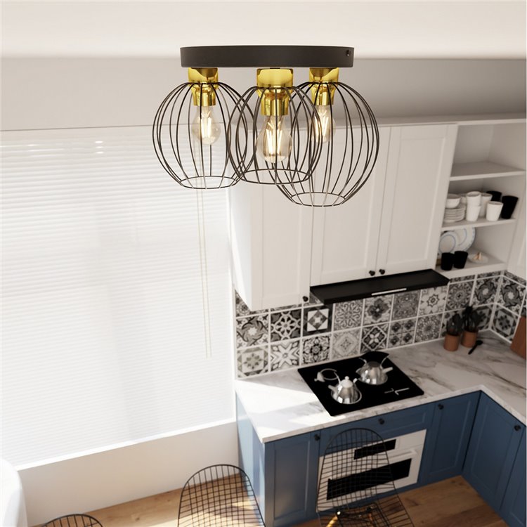 NEST 3PREM BL GOLD EMIBIG Lampa sufitowa