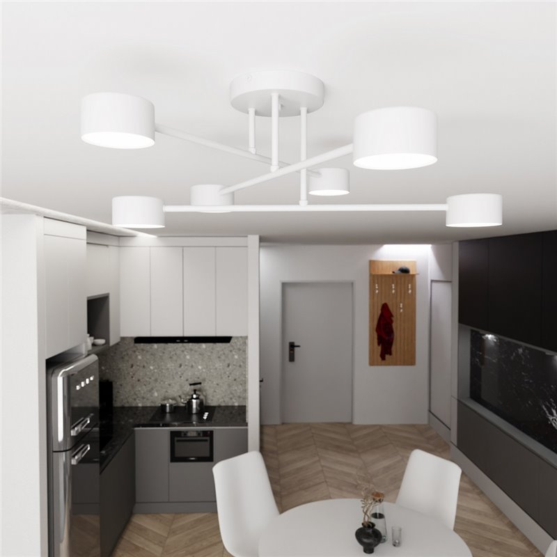 HALO 6 WHITE EMIBIG Lampa sufitowa HALO 6 WHITE EMIBIG Lampa sufitowa