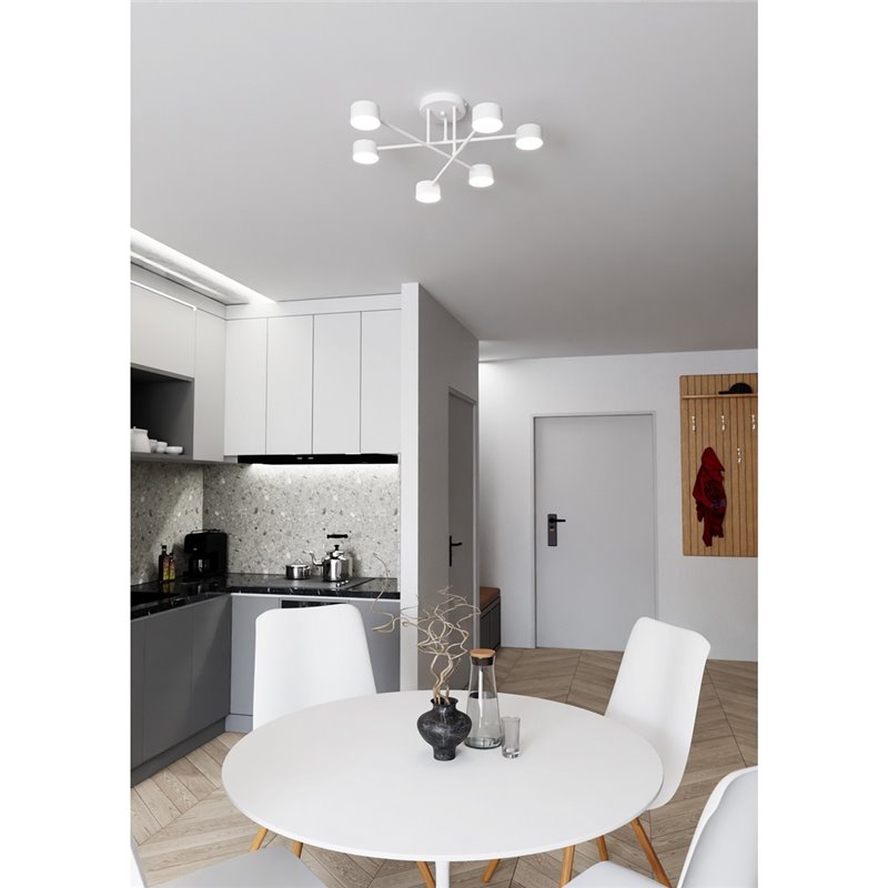 HALO 6 WHITE EMIBIG Lampa sufitowa HALO 6 WHITE EMIBIG Lampa sufitowa