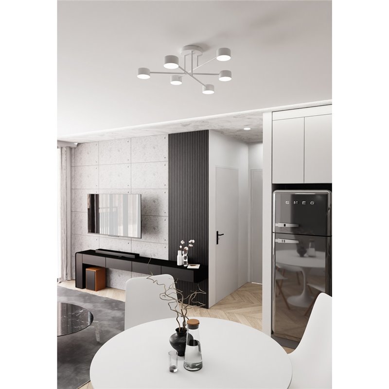 HALO 6 WHITE EMIBIG Lampa sufitowa HALO 6 WHITE EMIBIG Lampa sufitowa