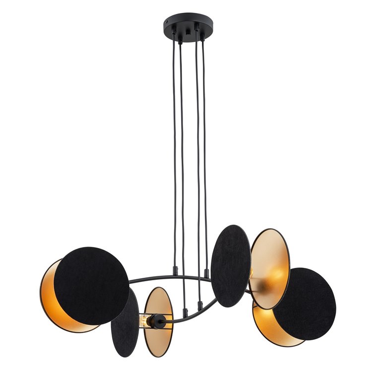 MOTIF 4 BLACK/GOLD EMIBIG Lampa wisząca