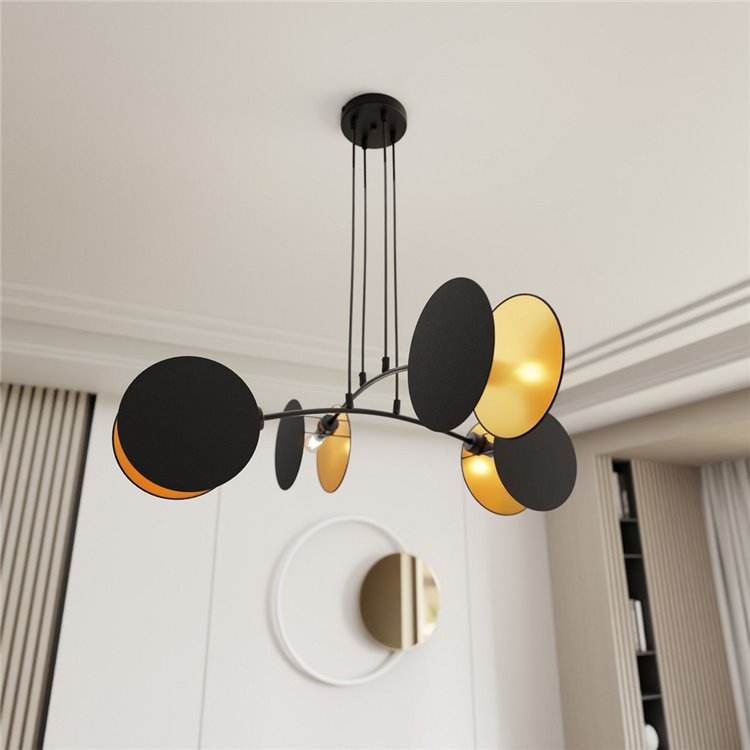 MOTIF 4 BLACK/GOLD EMIBIG Lampa wisząca