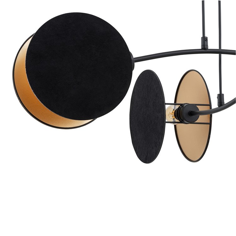 MOTIF 4 BLACK/GOLD EMIBIG Lampa wisząca