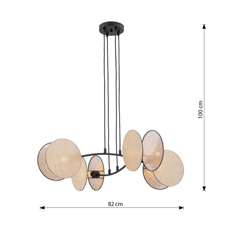 MOTIF 4 NATURAL EMIBIG Lampa wisząca