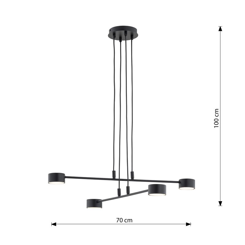 MODUS 4 BLACK EMIBIG Lampa wisząca MODUS 4 BLACK EMIBIG Lampa wisząca