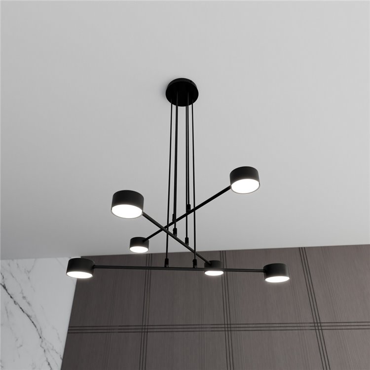 MODUS 6 BLACK EMIBIG Lampa wisząca