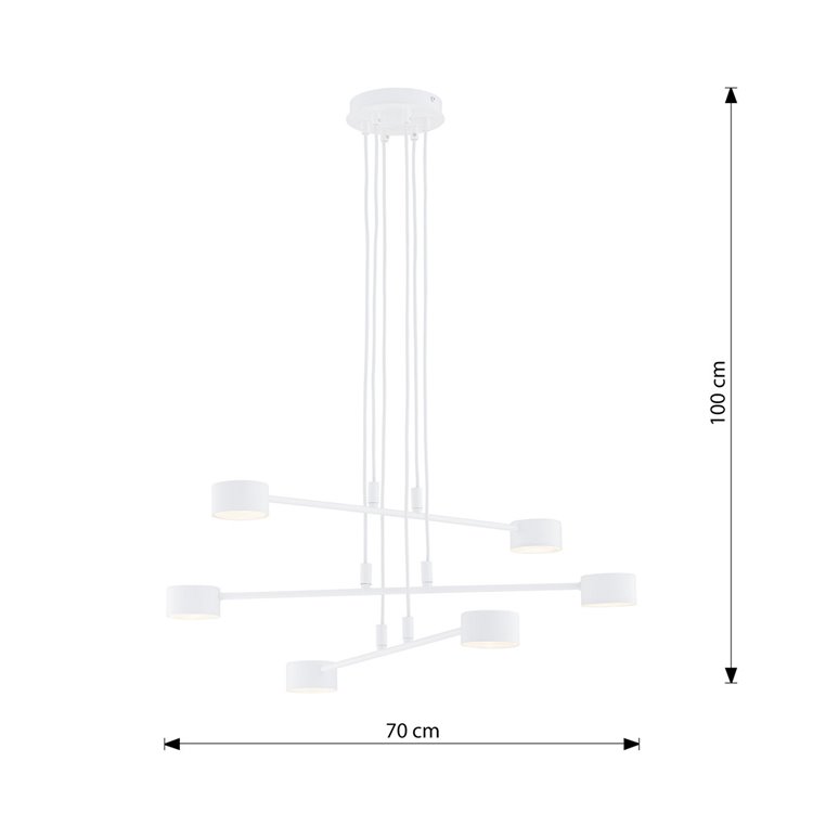 MODUS 6 WHITE EMIBIG Lampa wisząca