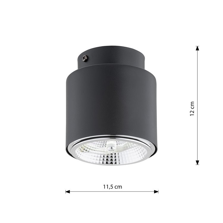 NANO 1 BLACK EMIBIG Lampa sufitowa