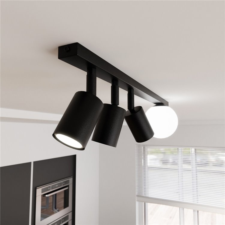 BASTER 4 BLACK EMIBIG Lampa sufitowa