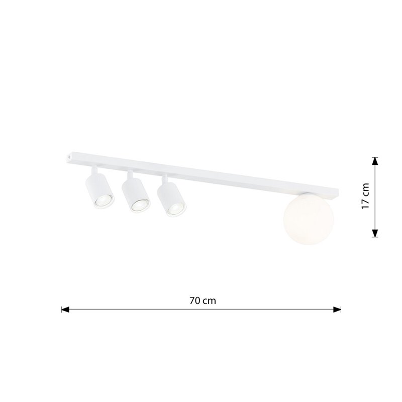 BASTER 4 WHITE EMIBIG Lampa sufitowa BASTER 4 WHITE EMIBIG Lampa sufitowa
