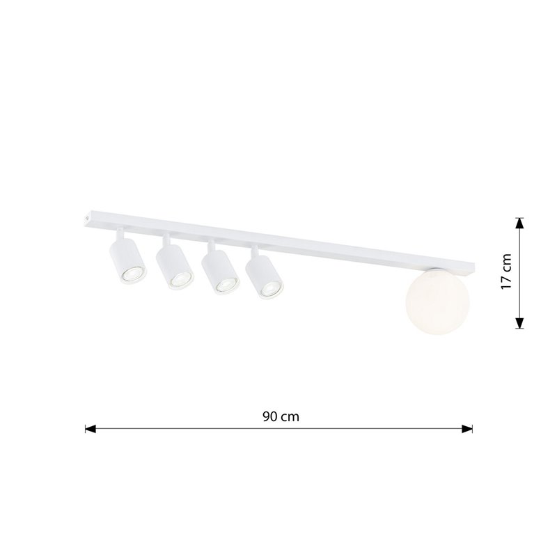 BASTER 5 WHITE EMIBIG Lampa sufitowa BASTER 5 WHITE EMIBIG Lampa sufitowa