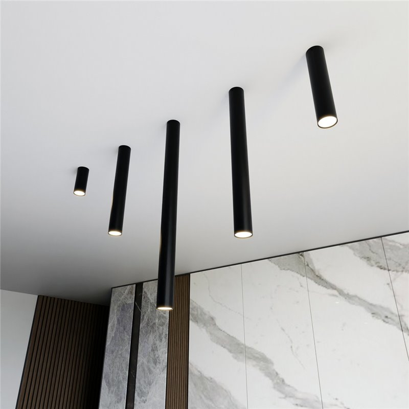 TECNO 1M BLACK EMIBIG Lampa sufitowa TECNO 1M BLACK EMIBIG Lampa sufitowa