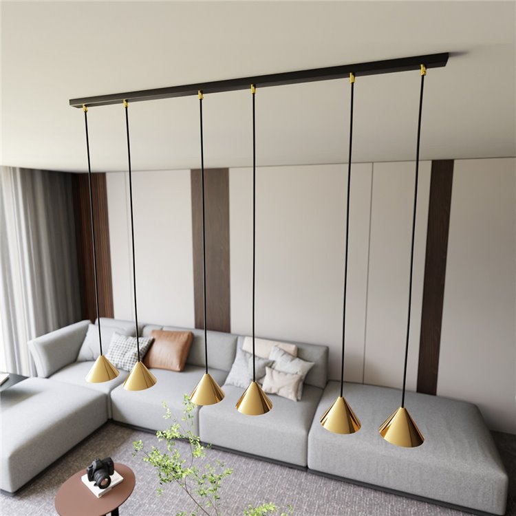 ELIT 6 BL GOLD EMIBIG Lampa wisząca