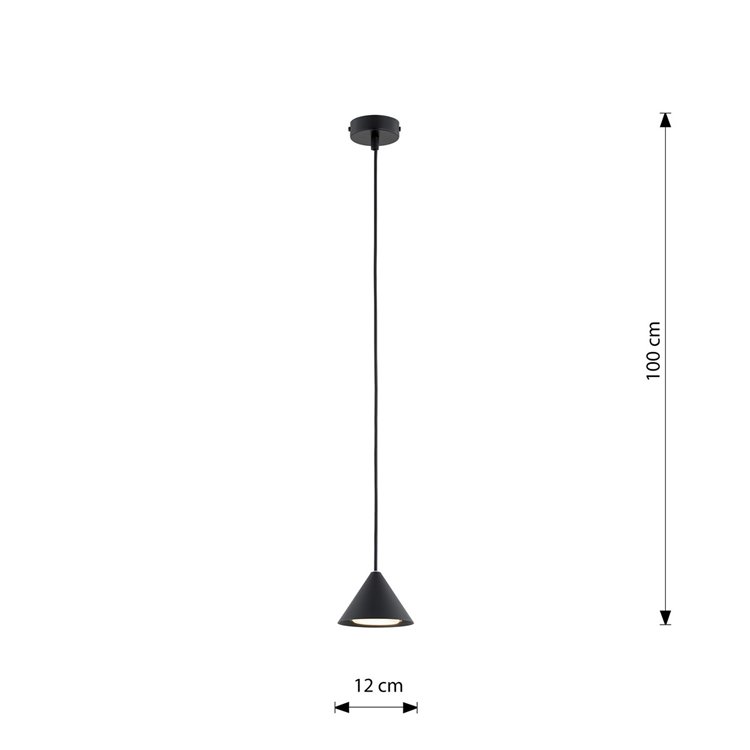 ELIT 1 BLACK EMIBIG Lampa wisząca