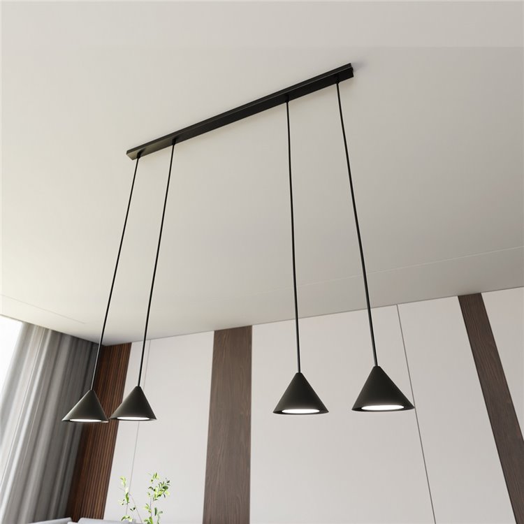 ELIT 4 BLACK EMIBIG Lampa wisząca